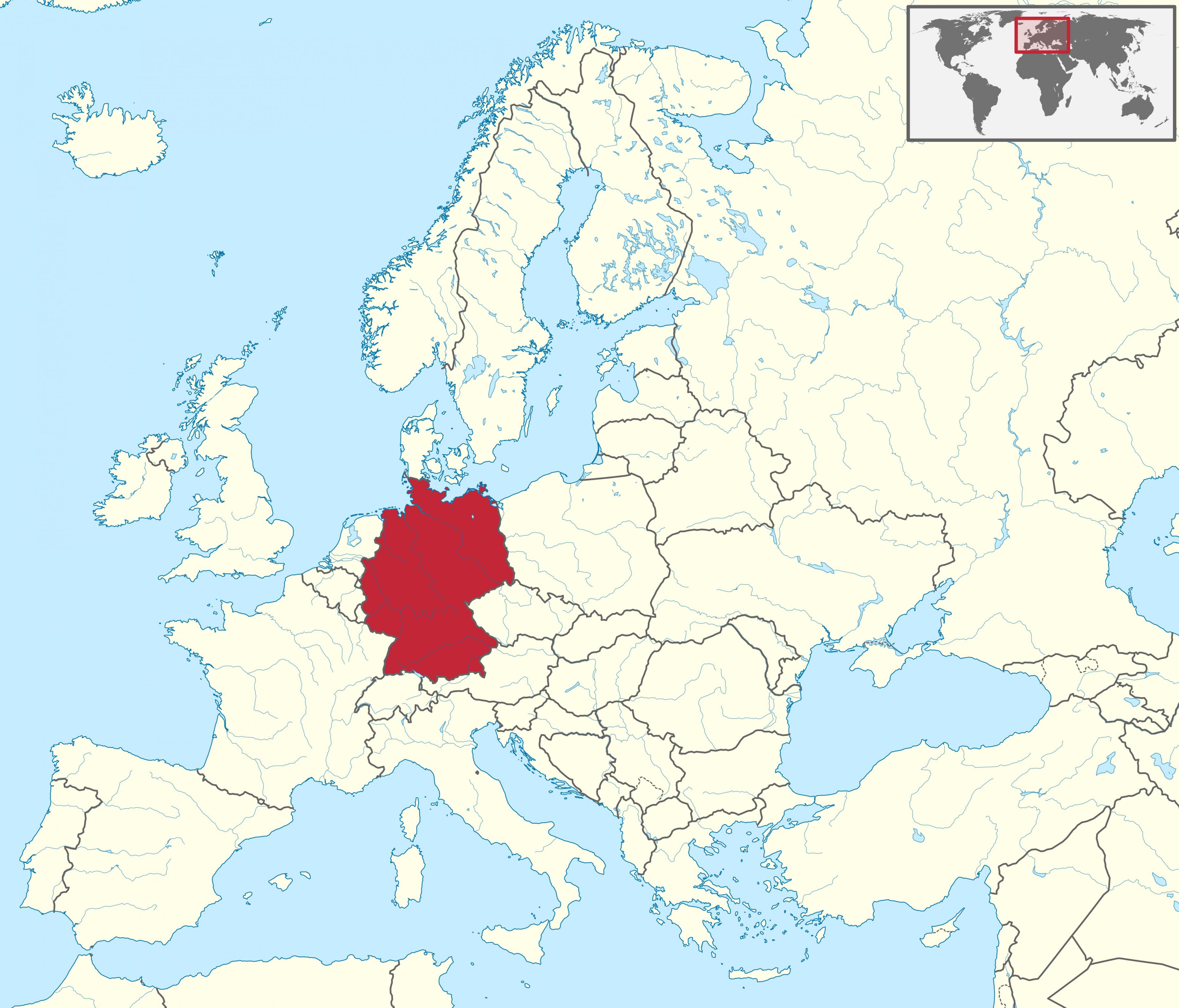 German Europe Map