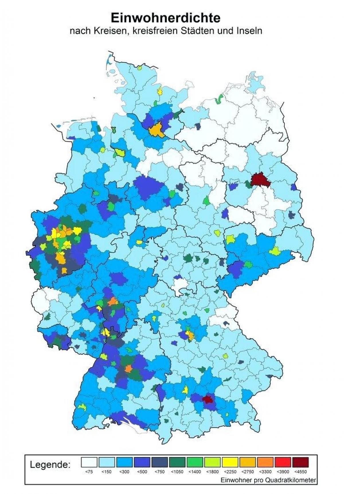 Germany density map