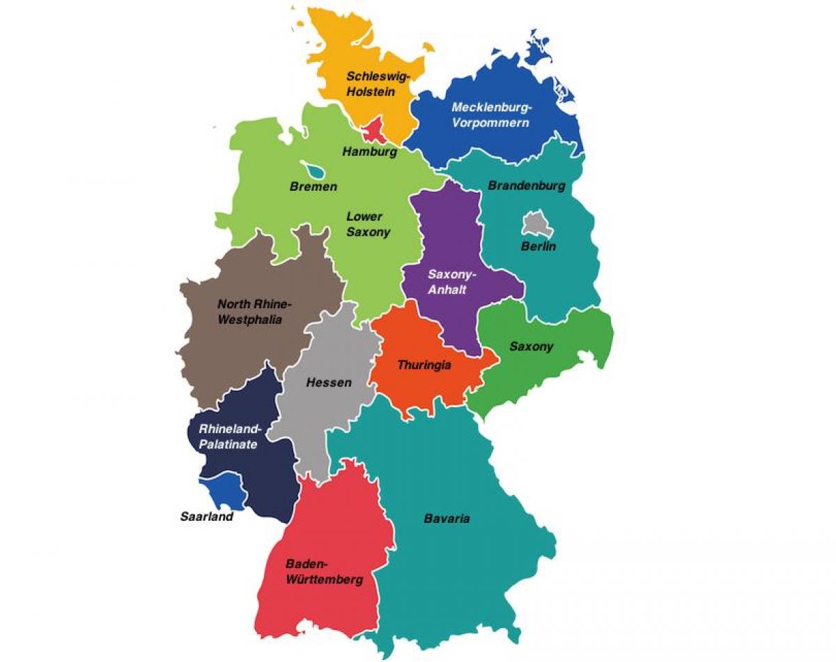 Germany areas map