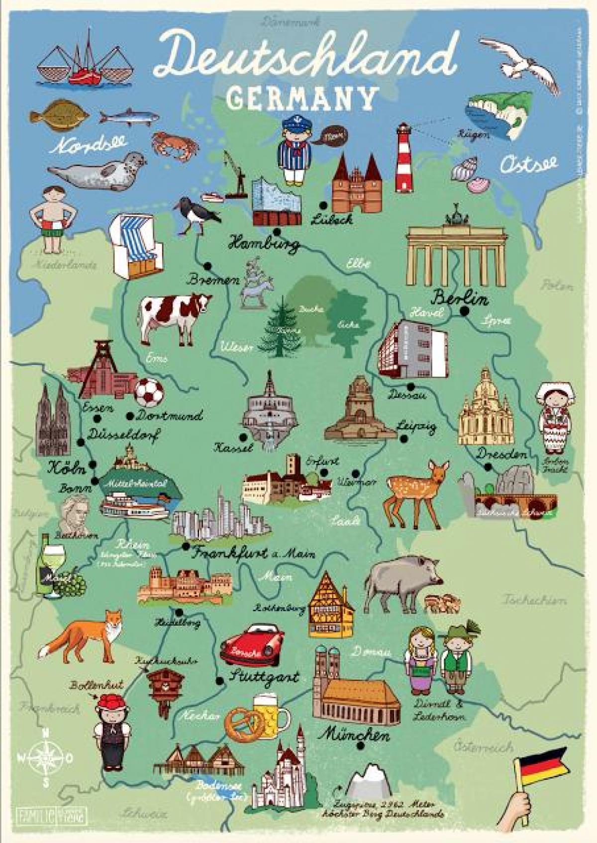 Germany travel map